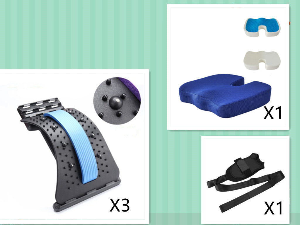 Lumbar Back Brace with Traction & Pain Relief