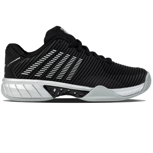 K-Swiss/Master Athletics Women's Hypercourt Express 2 Tennis Shoe (Black/Silver)
