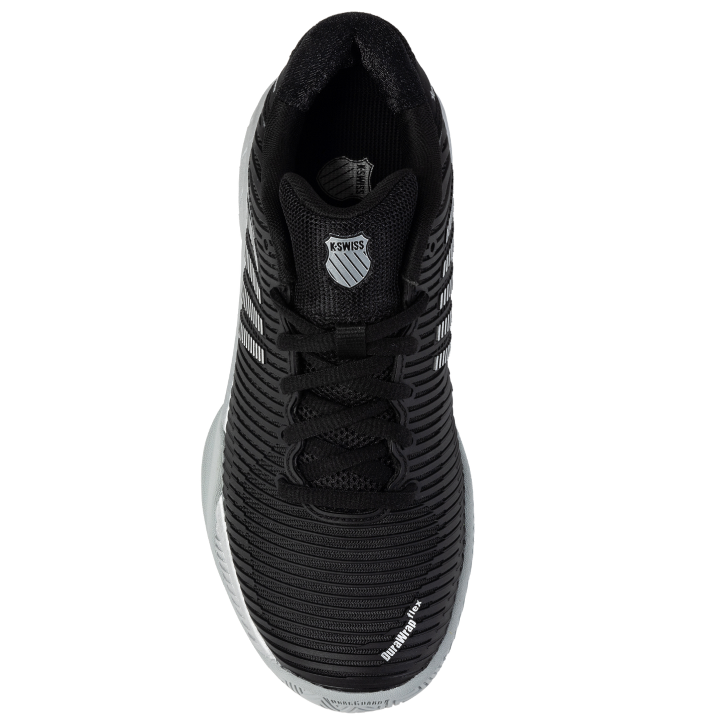 K-Swiss/Master Athletics Women's Hypercourt Express 2 Tennis Shoe (Black/Silver)