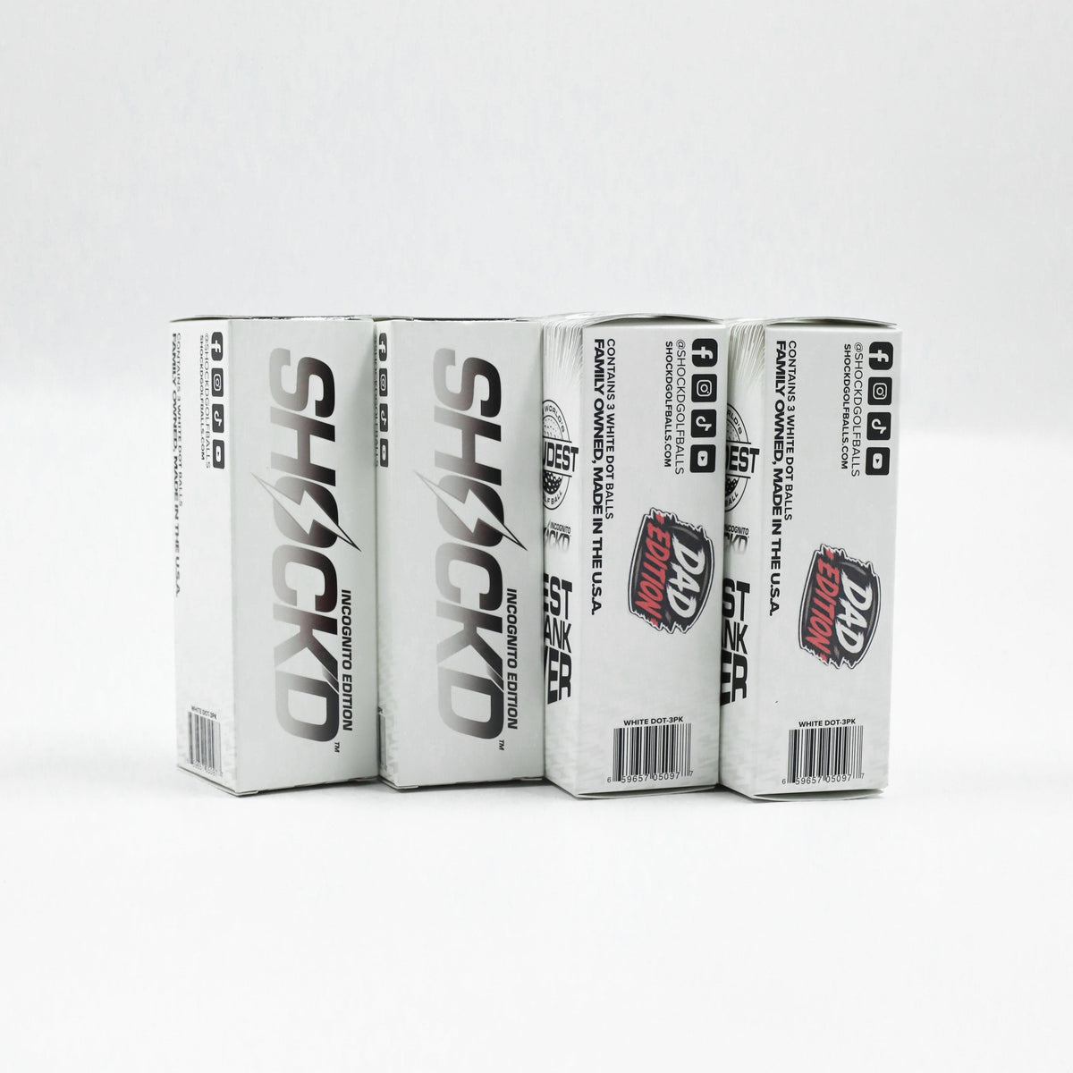 BUY 3 GET 1 FREE BUNDLE - SHOCK'D Golf Balls