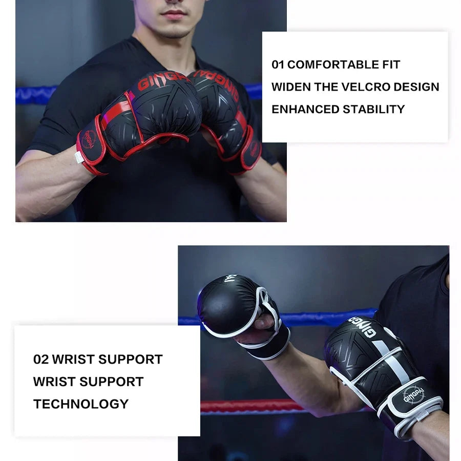 MMA Boxing Gloves Half Finger Training Equipment