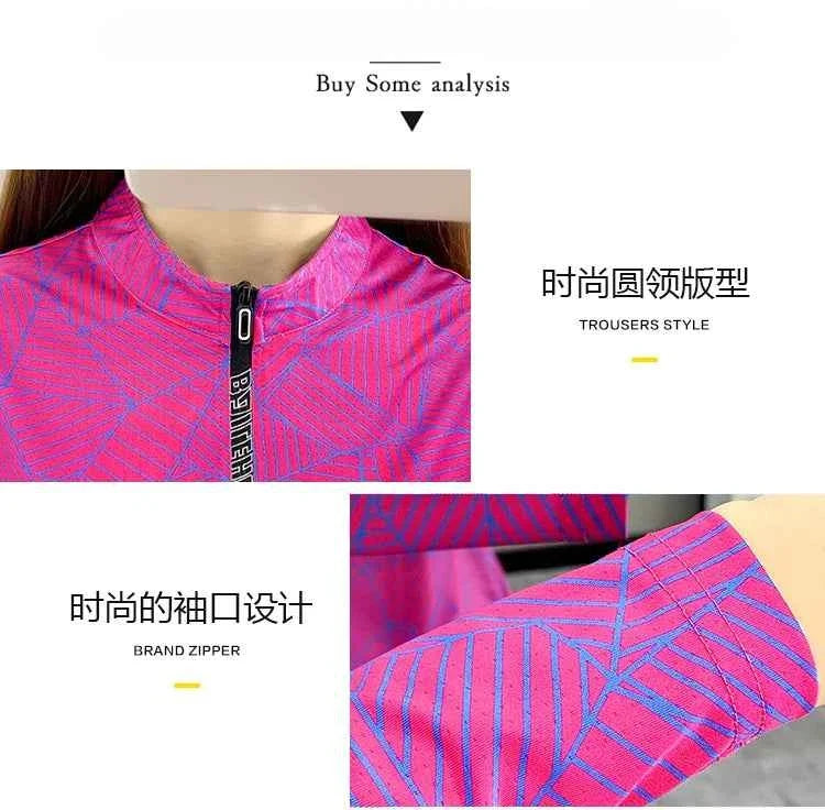 Outdoor Running Long Sleeve T-shirt, Women Hiking Sweatshirt, Breathable Sport Top, Elasticity Camping Shirt, Quick Dry Fashion Print, Mom Activewear