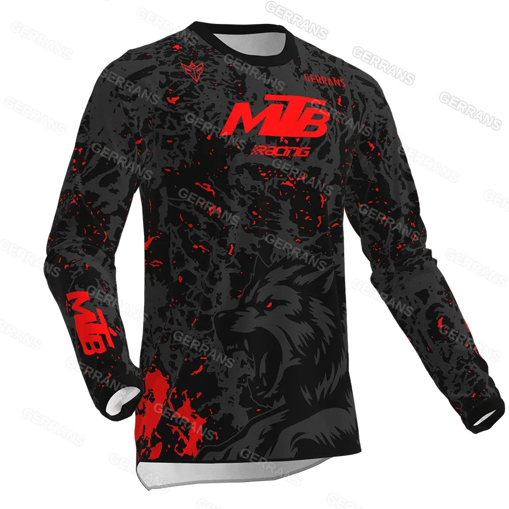 Mtb Downhill Jersey Mountain Bike T-Shirt Motorcycle Offroad DH Gerrans Mtb Jersey Motocross Shirt Sweatshirt Sportwear Clothing
