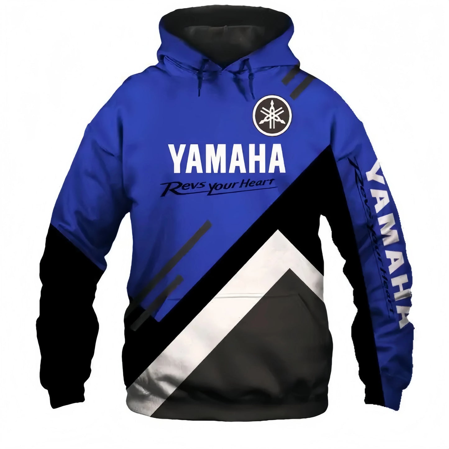 Yamaha Men's 3D Print Motorcycle Hoodie Pullover Streetwear Style High Quality Sportswear Sweatshirt