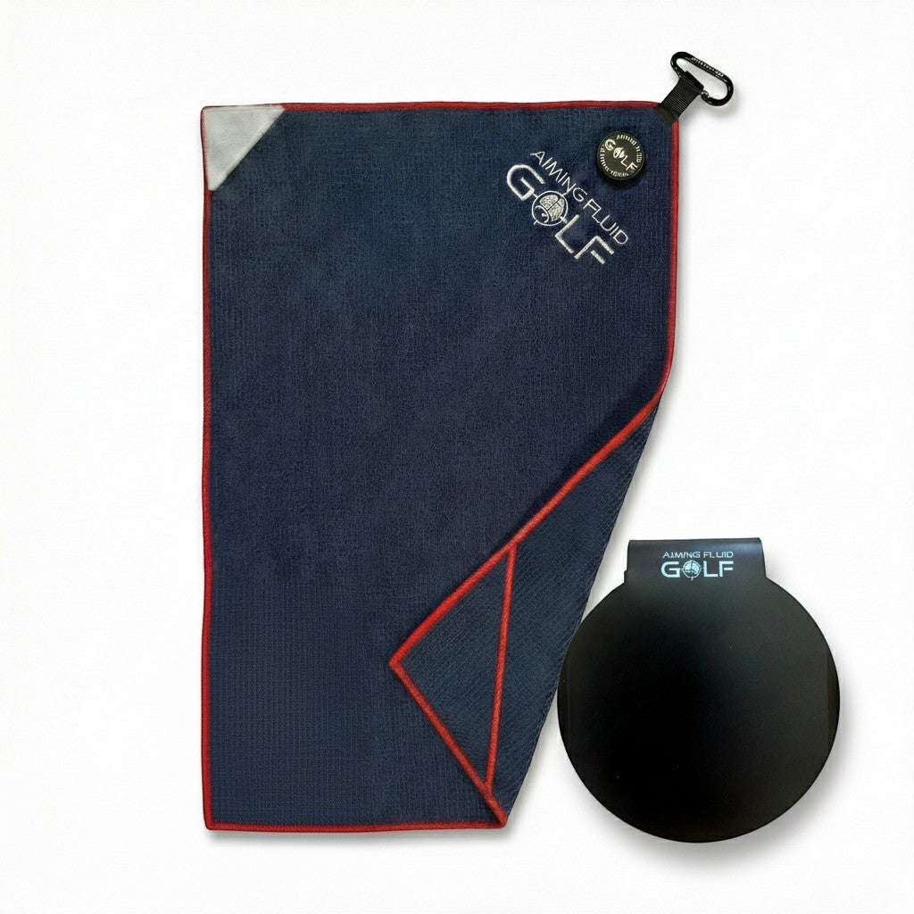 Stubby Magnetic Golf Towel + Landing Pad System