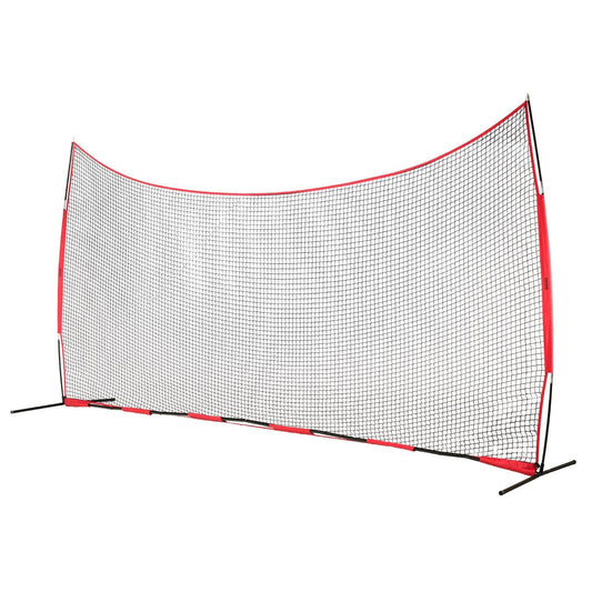 Barricade Backstop Net, 20x10 ft Ball Sports Barrier Netting, Portable Practice Equipment with Carry Bag, Protection Screen for Baseball Softball Lacrosse Soccer Hockey Training, for Backyard