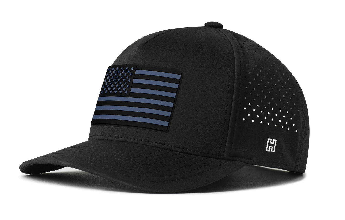 American Flag Performance 5-Panel Hat  |   Usa Tactical Flexfit® Snapback