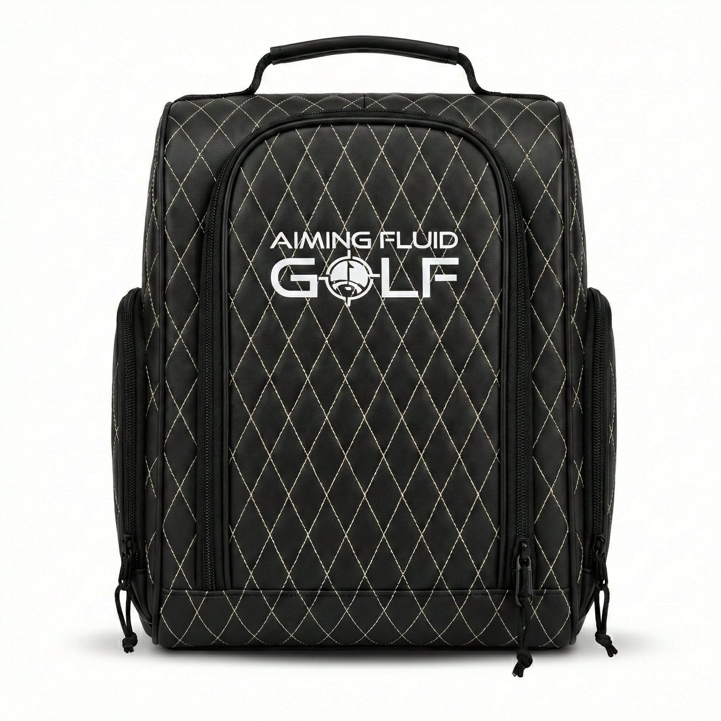Premium Golf Shoe Bag – Vented Synthetic Leather Shoe Storage