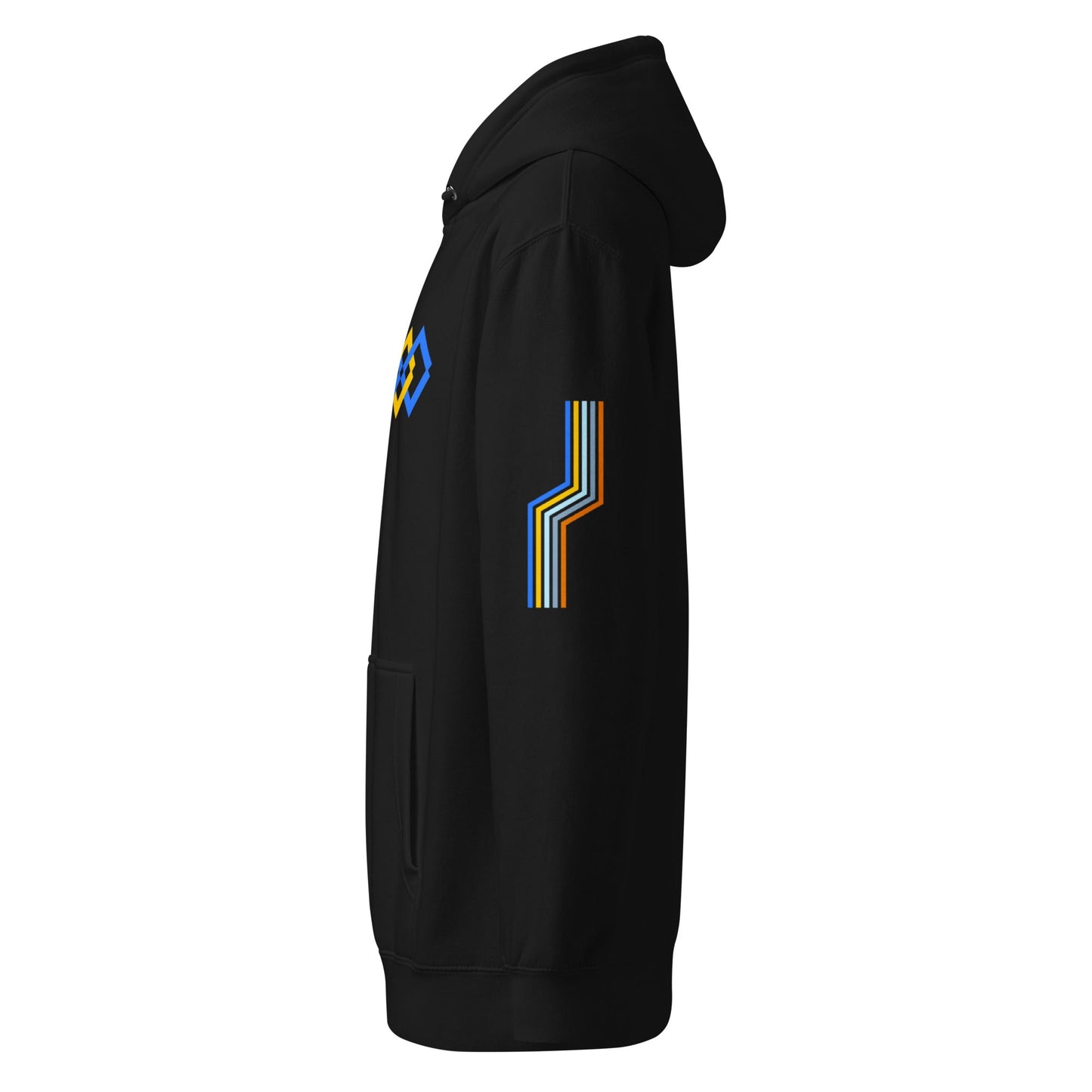 The Adidas Fleece Unisex Hoodie with Tribal Print & African Print Logo