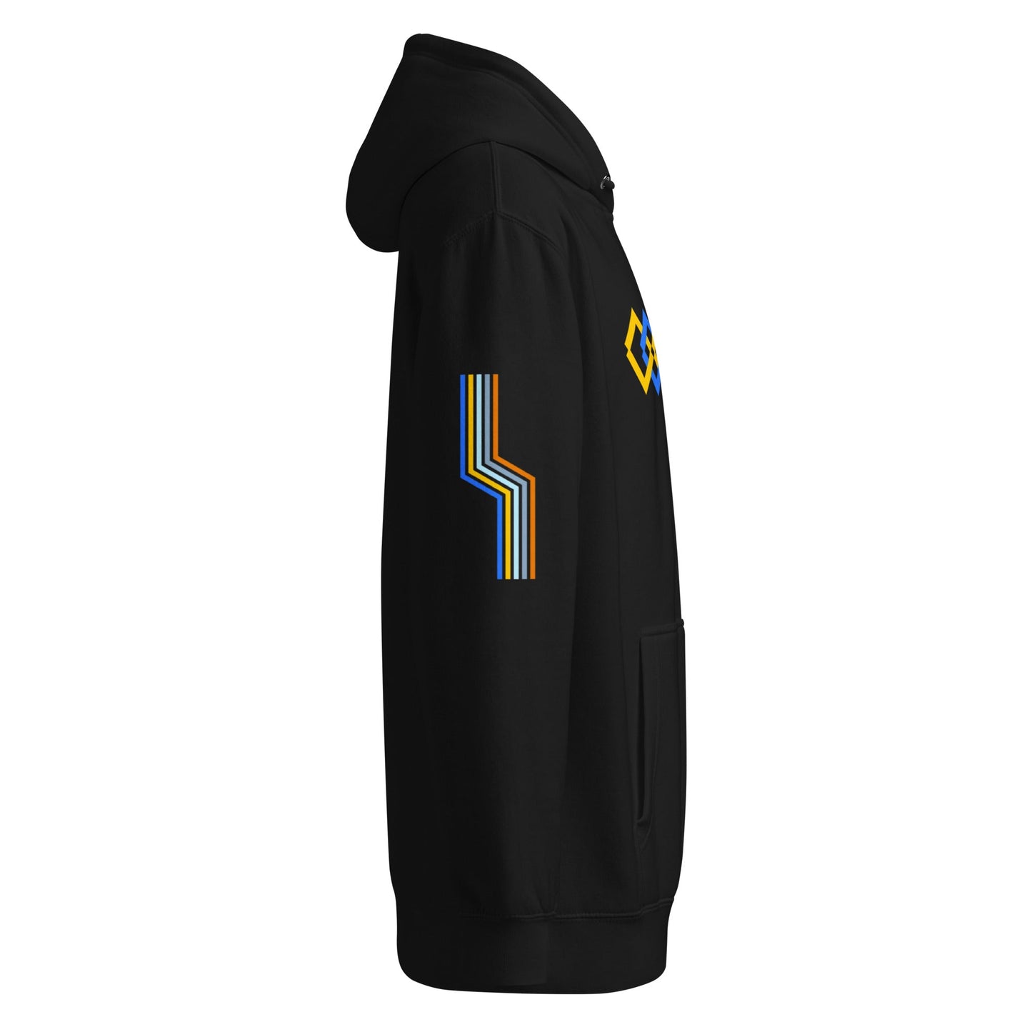 The Adidas Fleece Unisex Hoodie with Tribal Print & African Print Logo