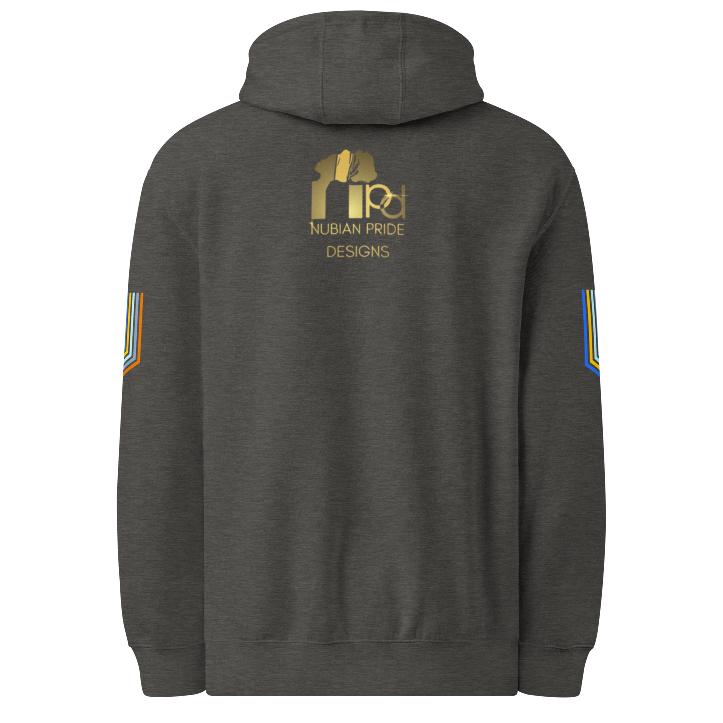 The Adidas Fleece Unisex Hoodie with Tribal Print & African Print Logo
