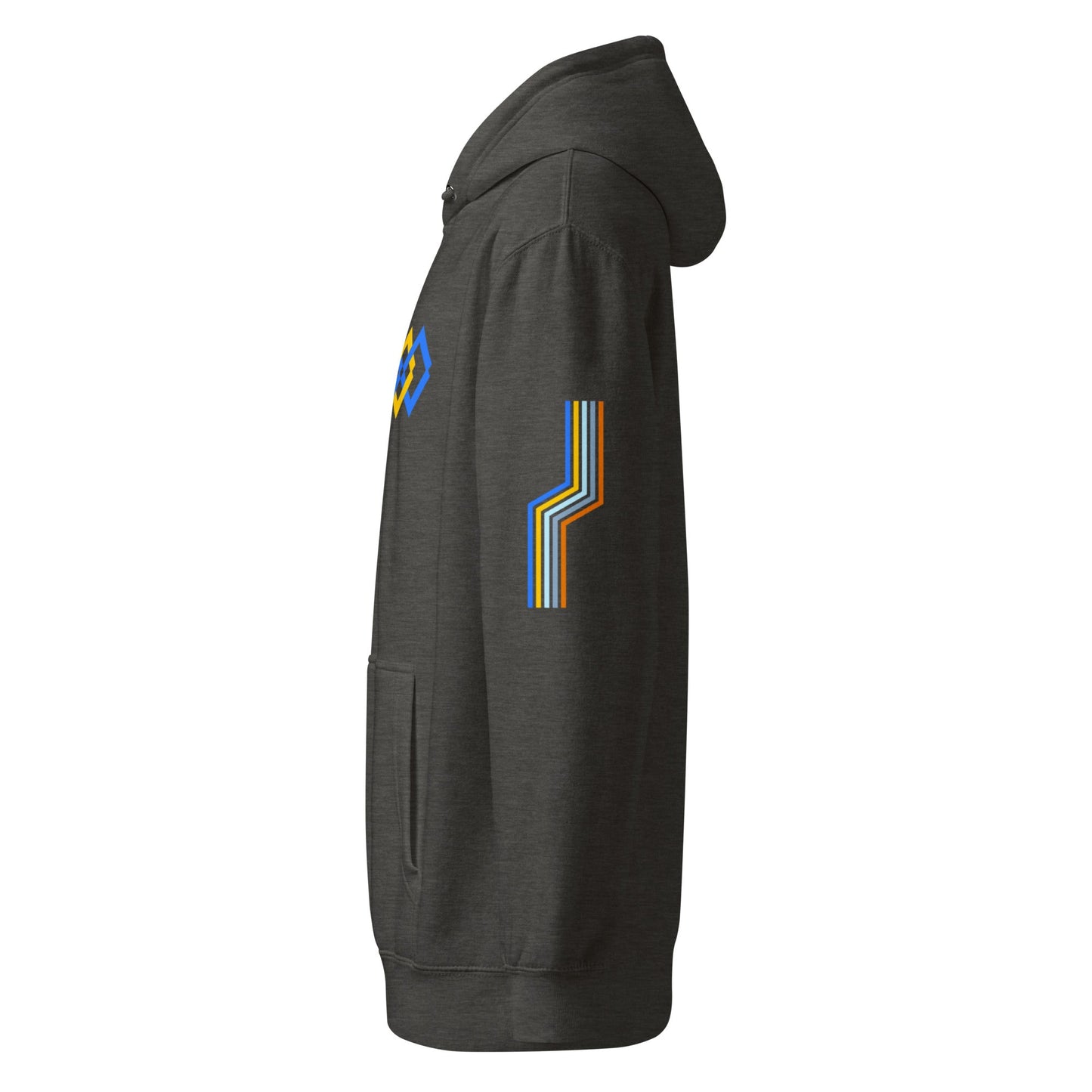 The Adidas Fleece Unisex Hoodie with Tribal Print & African Print Logo