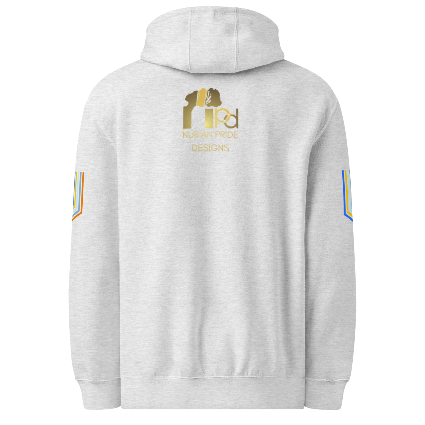 The Adidas Fleece Unisex Hoodie with Tribal Print & African Print Logo