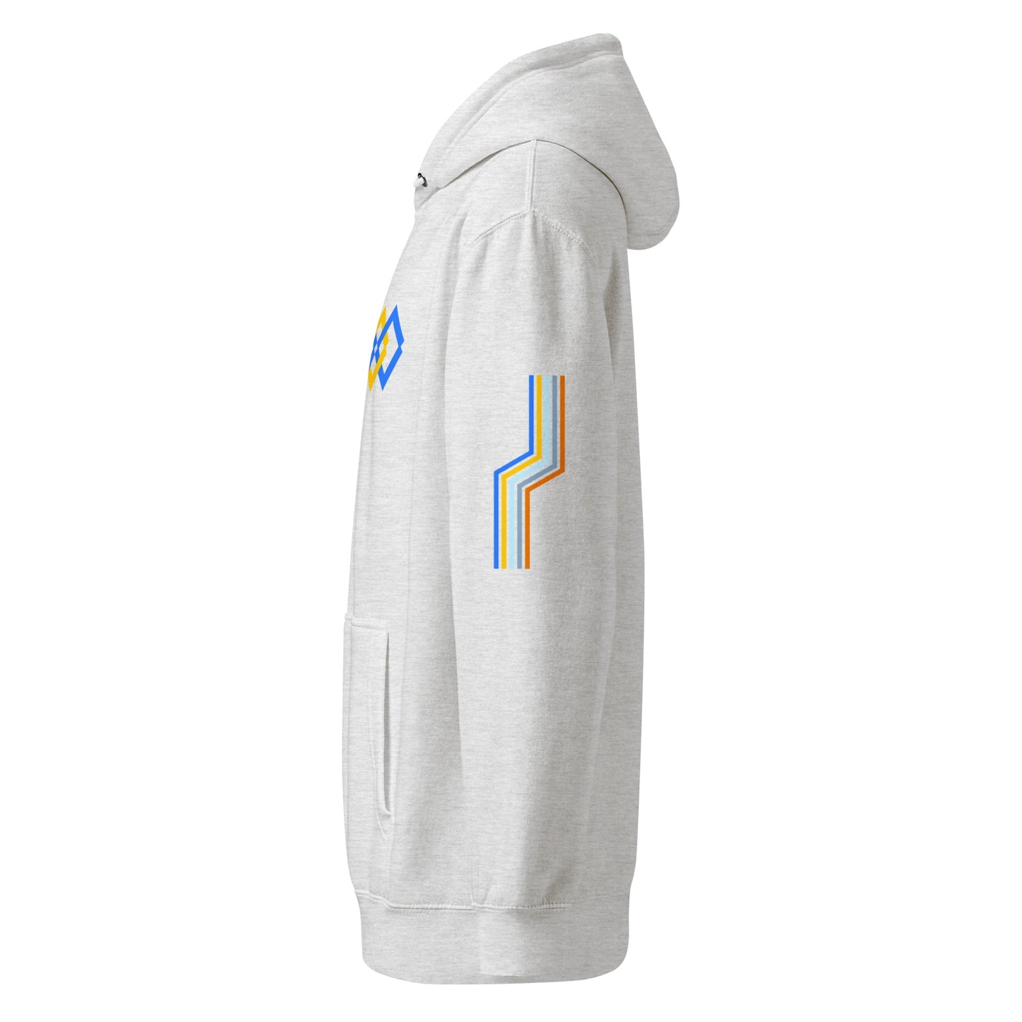 The Adidas Fleece Unisex Hoodie with Tribal Print & African Print Logo