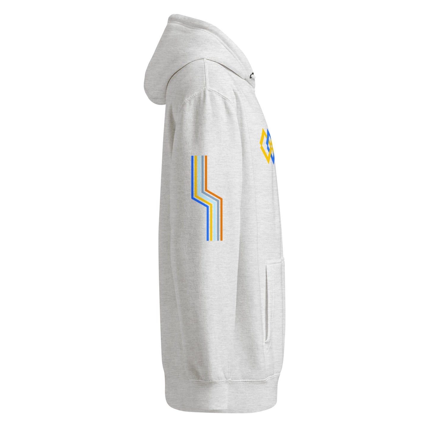 The Adidas Fleece Unisex Hoodie with Tribal Print & African Print Logo