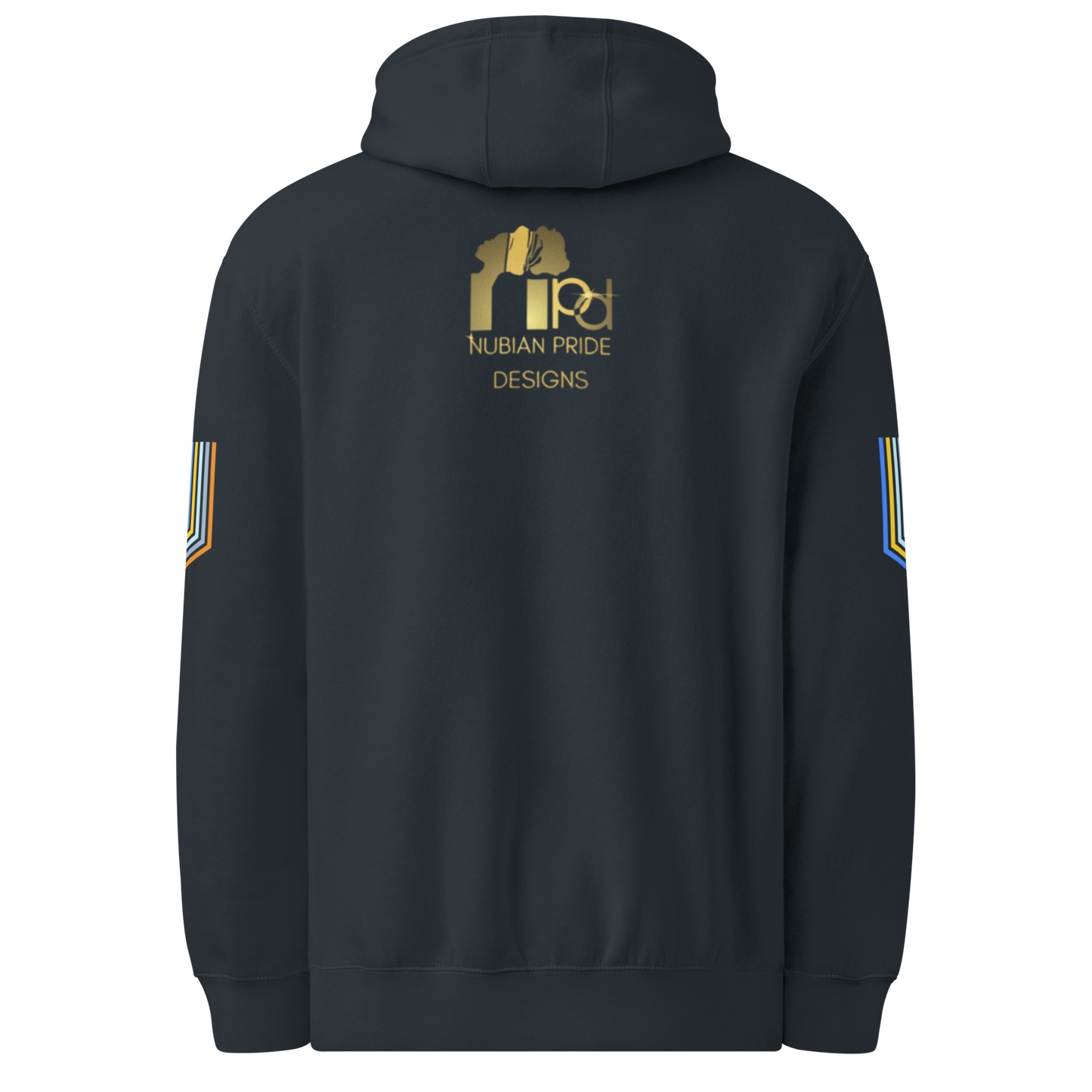 The Adidas Fleece Unisex Hoodie with Tribal Print & African Print Logo