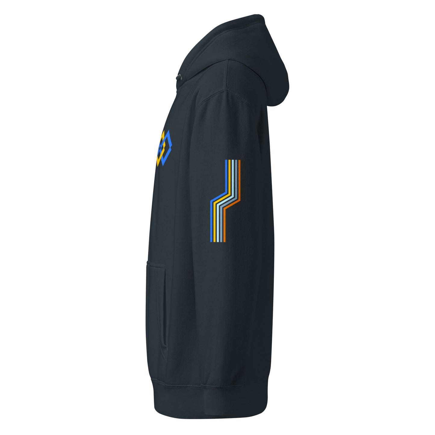 The Adidas Fleece Unisex Hoodie with Tribal Print & African Print Logo