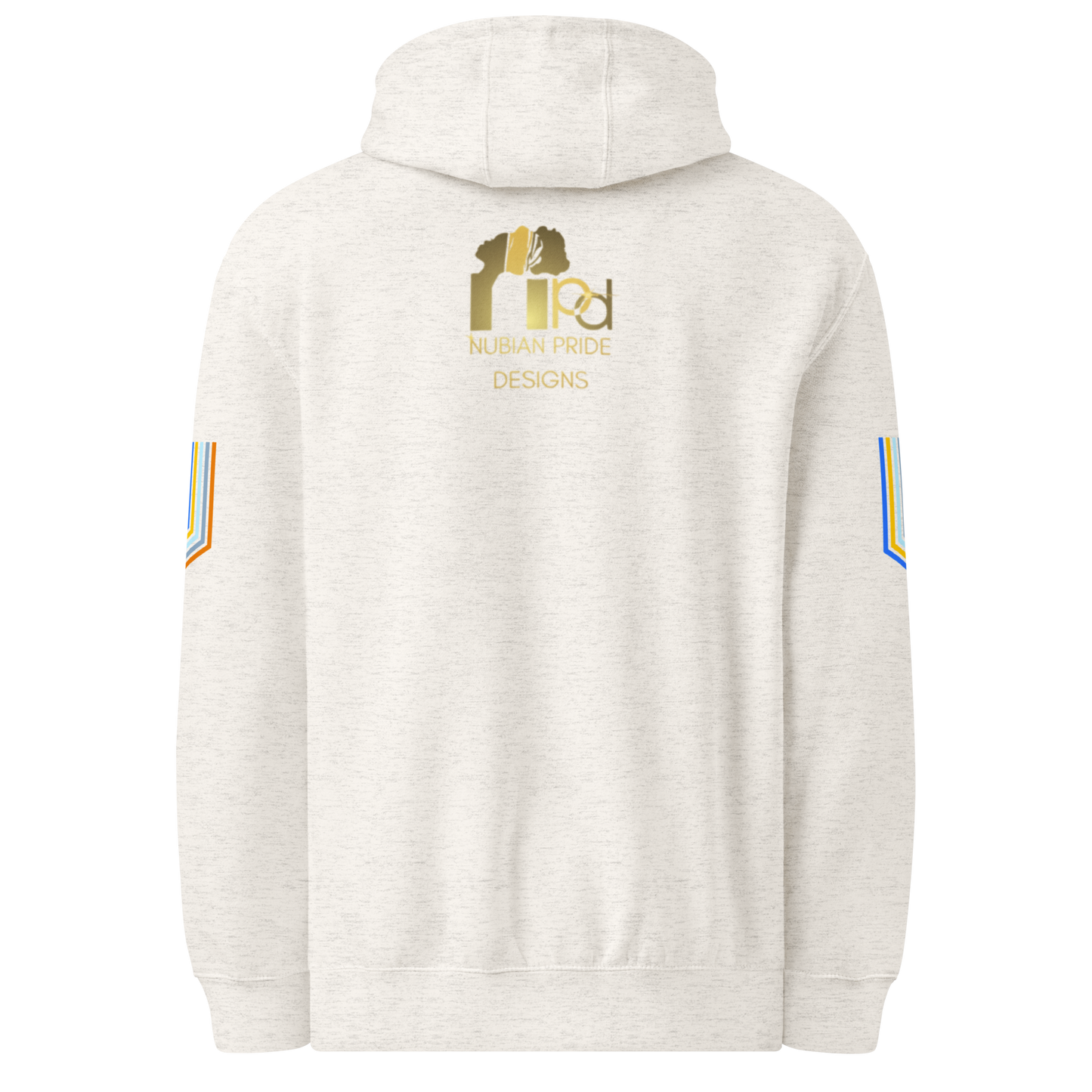 The Adidas Fleece Unisex Hoodie with Tribal Print & African Print Logo