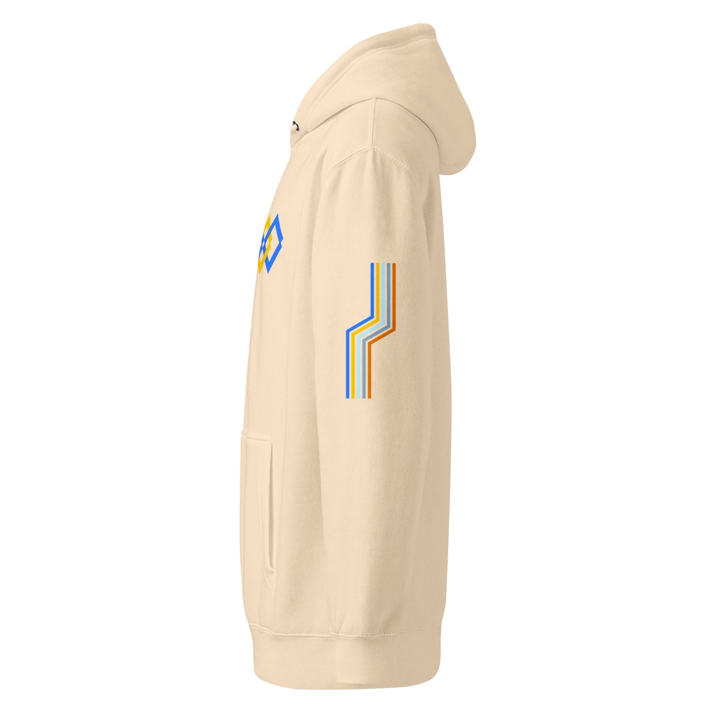 The Adidas Fleece Unisex Hoodie with Tribal Print & African Print Logo