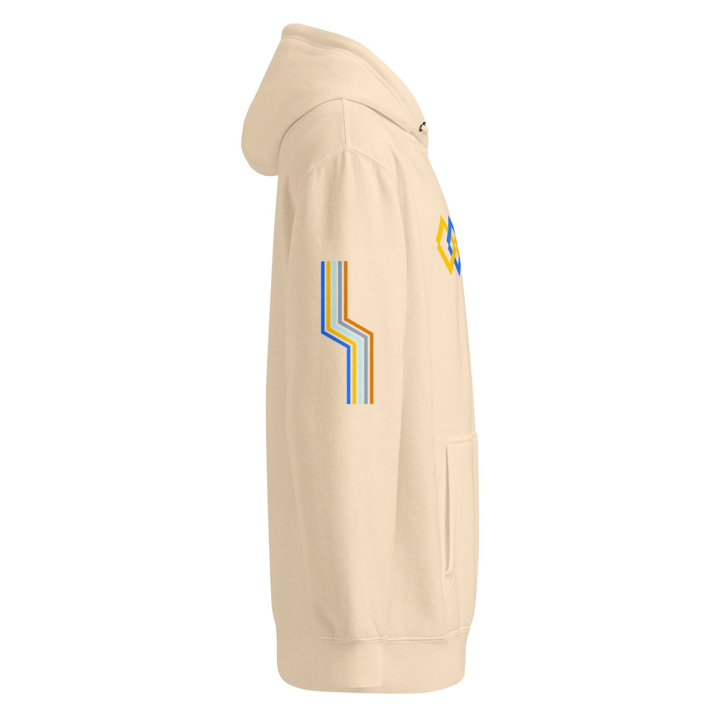 The Adidas Fleece Unisex Hoodie with Tribal Print & African Print Logo