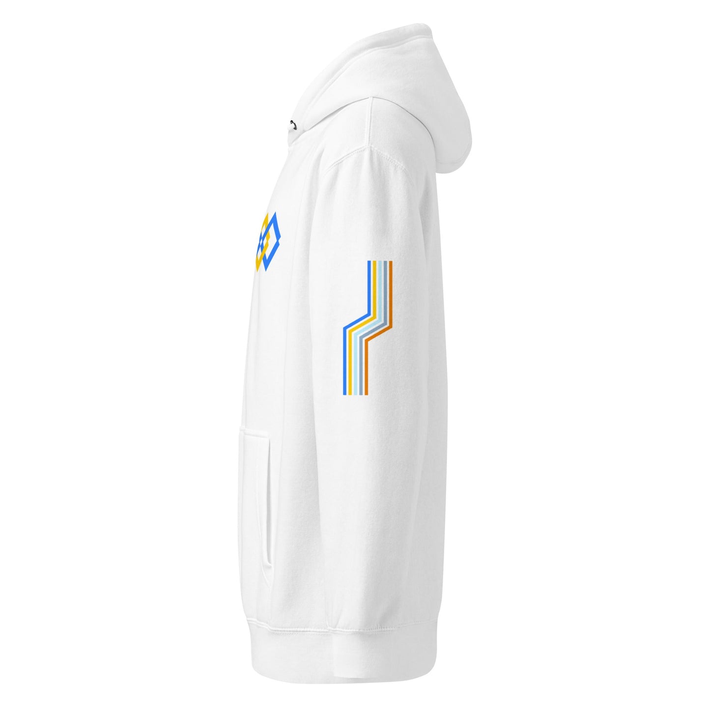 The Adidas Fleece Unisex Hoodie with Tribal Print & African Print Logo