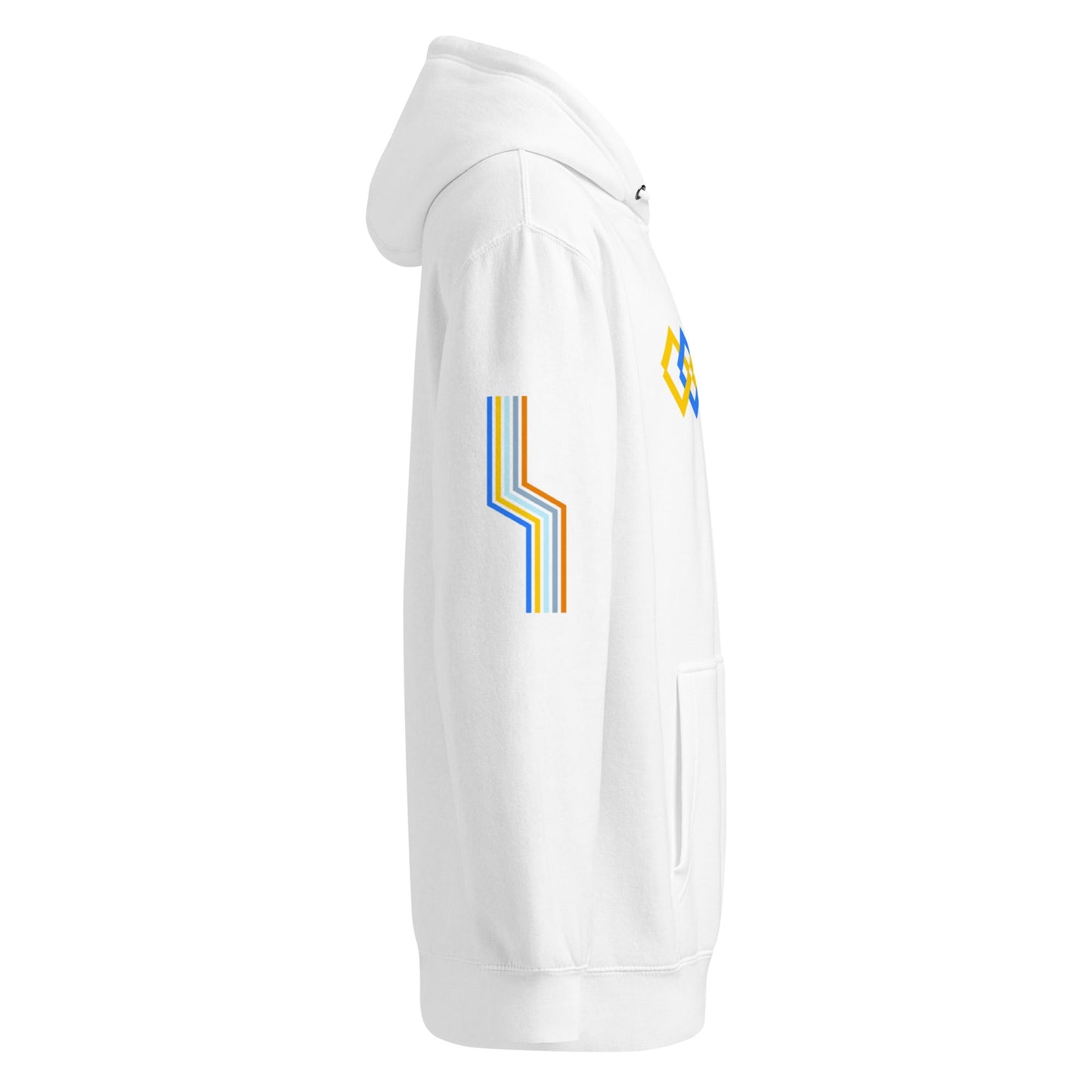 The Adidas Fleece Unisex Hoodie with Tribal Print & African Print Logo